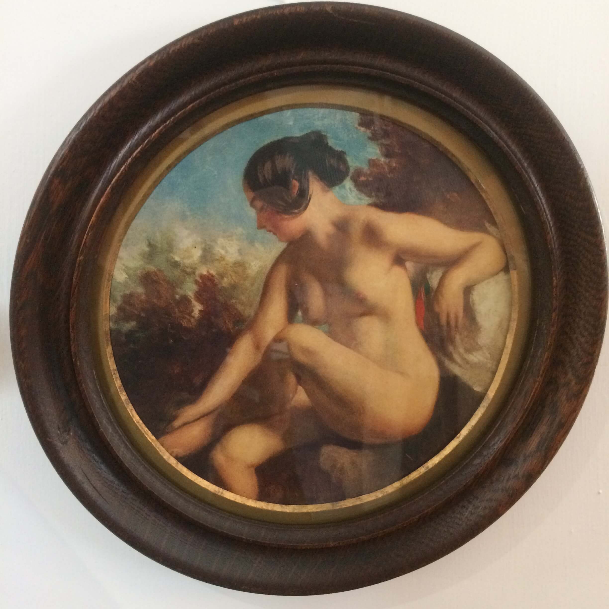William Etty Print 'The Bather'
